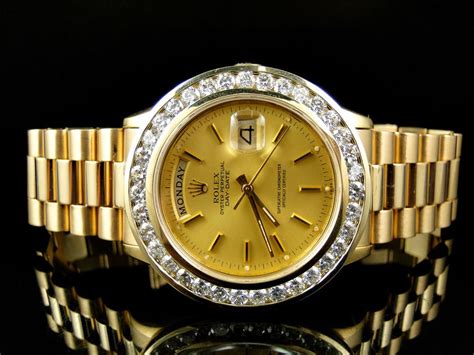 used diamond rolex men's|pre owned men's gold rolex.